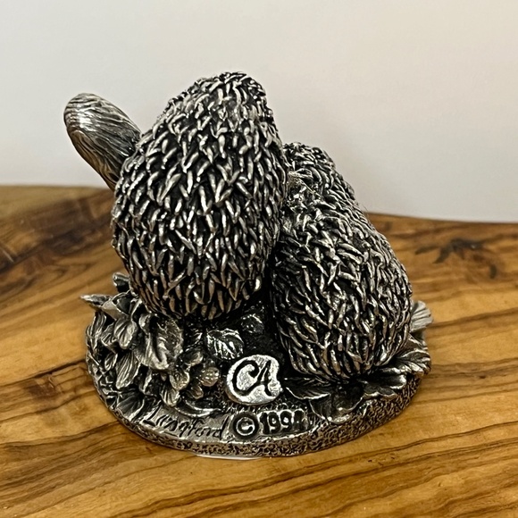 Royal Selangor Pewter Mini Hedgehogs Vintage 1994 Pristine 90’s Figurine - Picture 3 of 7